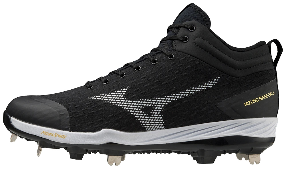 Mizuno Dominant 4 Mid Men's Metal Baseball Cleat 3 Mizuno Dominant 4 Mid Men's Metal Baseball Cleat