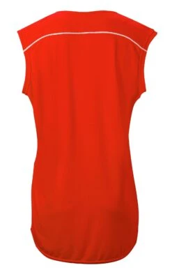 Mizuno Womens Elite 2-Button Game Jersey Sleeveless -Mizuno 350604 1000 01