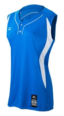 Mizuno Womens Elite 2-Button Game Jersey Sleeveless -Mizuno 350604 5200