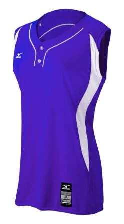 Mizuno Womens Elite 2-Button Game Jersey Sleeveless -Mizuno 350604 6000