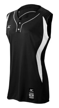 Mizuno Womens Elite 2-Button Game Jersey Sleeveless -Mizuno 350604 9000