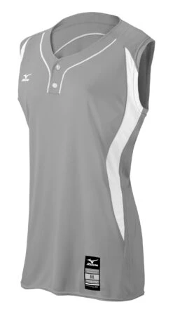Mizuno Womens Elite 2-Button Game Jersey Sleeveless -Mizuno 350604 9100