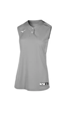 Mizuno Aerolite 2-Button Sleeveless Softball Jersey -Mizuno 350721 9191
