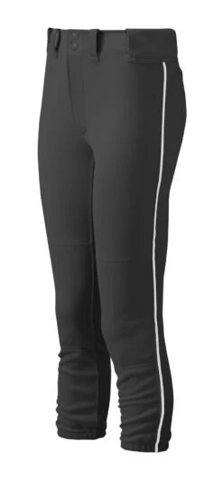 Mizuno Youth Girl's Belted Piped Softball Pant -Mizuno 350963 9000