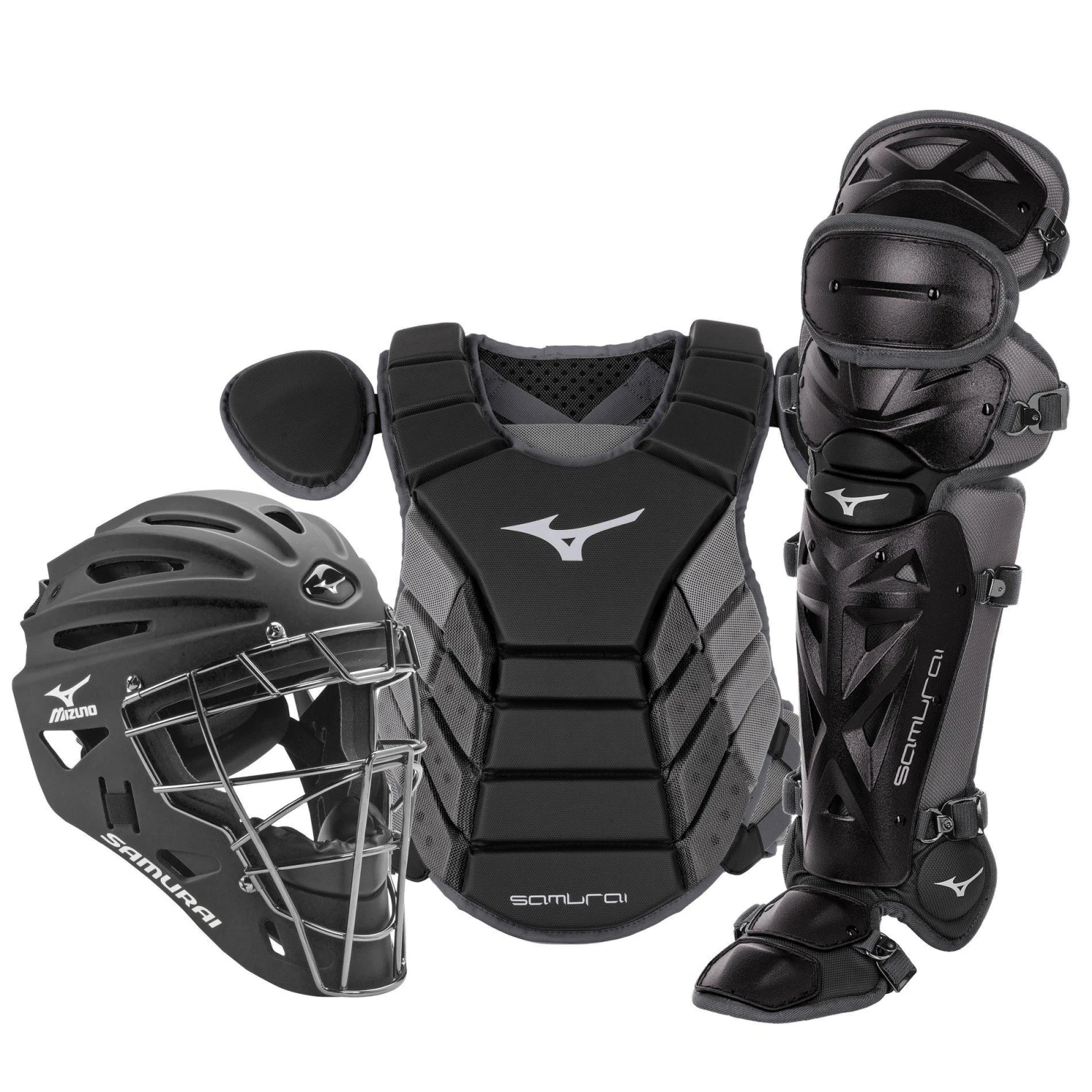 Mizuno Samurai Adult 16" Baseball Boxed Catcher's Gear Set 11 Mizuno Samurai Adult 16" Baseball Boxed Catcher's Gear Set - Image 9