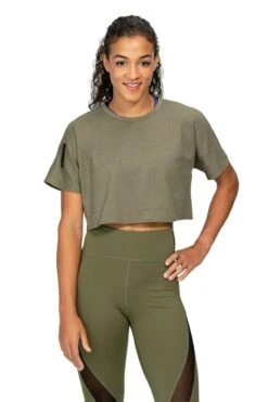 Mizuno Ronda Rousey Women's Kata Crop Tee 18 Mizuno Ronda Rousey Women's Kata Crop Tee -Mizuno 530105 8D8D 03