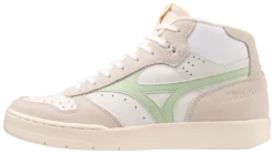 Mizuno City Wind Mid, White/Smoke Green